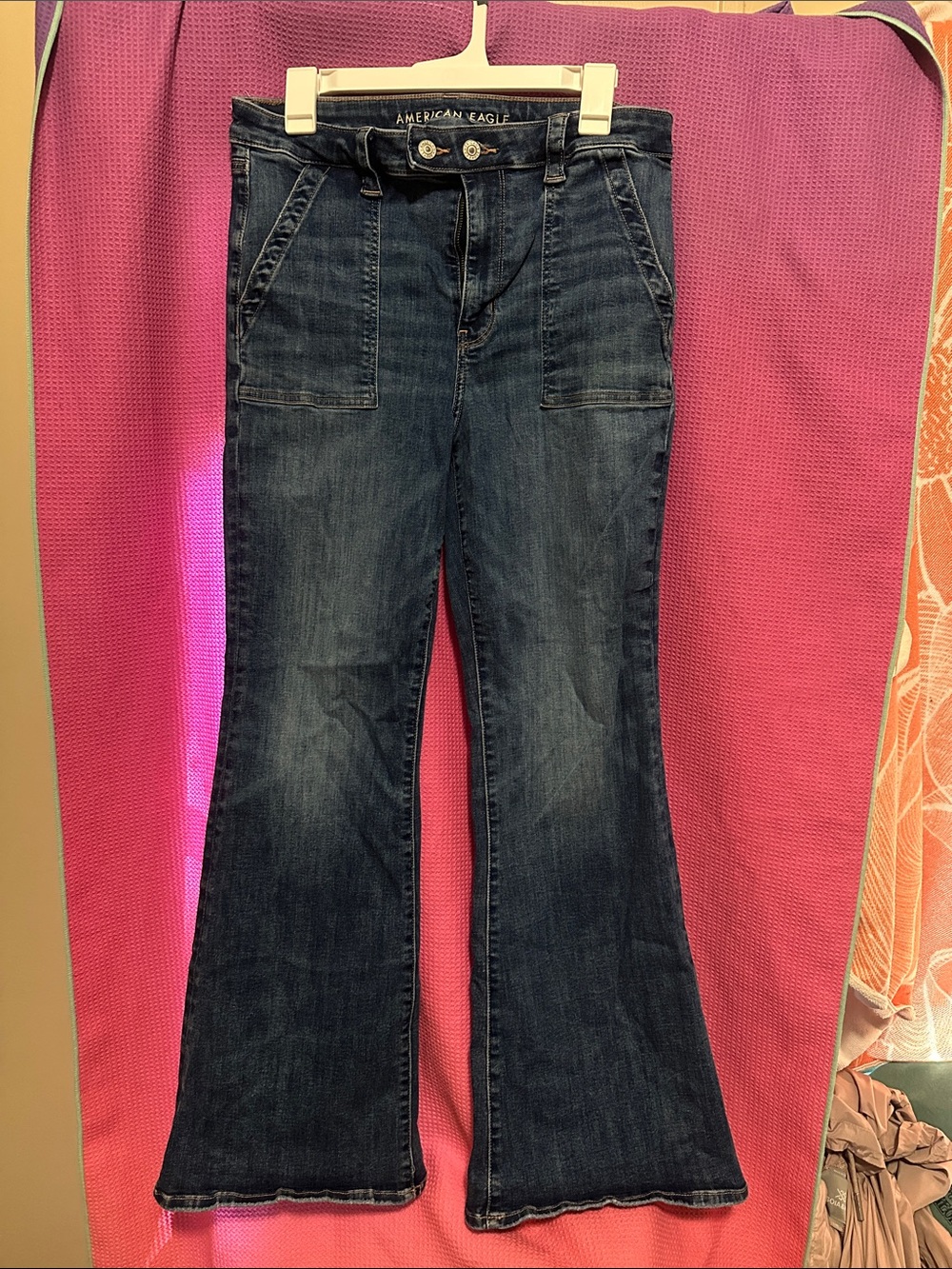 American Eagle Outfitters Dark Blue Flare Jeans